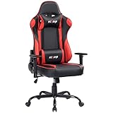 【Diseño ergonómico】: Almohada desmontable para el cuello y Reposacabezas, Reposapiés telescópico y Pasamanos redondo de cara ancha que se puede levantar. Si se trata de un jugador o de un empleado de oficina, vale la pena tener una silla tan cómoda.