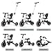 XJD Toddler Bike, 6 in 1 Folding Toddler Tricycle for 1-4 Year Old with Parental Control Handle, Balance Bike with Removable Pedal, Backrest, Adjustable Seat and Handle, First Birthday Gifts (White)