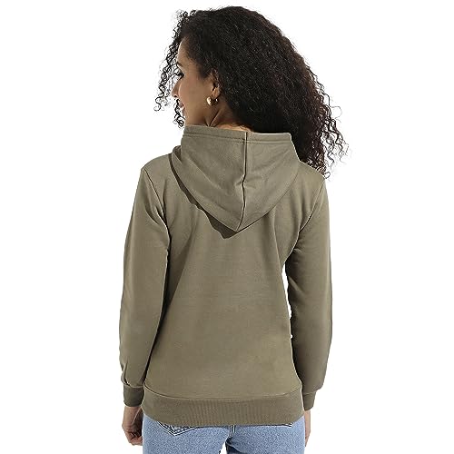 Image of PINACOLADA Women's Pullover Hoodie with Kangaroo Pockets for Casual Wear | Hooded Neck | Long Sleeve | Drawstring Closure | Cotton Sweatshirt Crafted with Comfort Fit for Everyday Wear