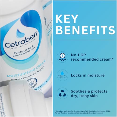 Cetraben Moisturising Cream for Dry, Eczema-Prone Skin 475ml - Image 2