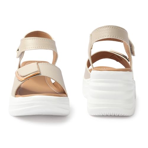 Image of LENSBURY Women Stylish Slippers Wedges I Flat Slip on Sandals I Stylish and Casual for Everyday use I Comfortable & Lightweight for Girls & Ladies LJOJO56