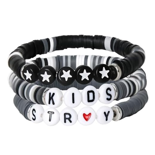 WUSUTE 3 Pcs Friendship Bracelets, Star Merch Concert Outfit, Stretch Bracelet Gifts for Women Men Fans
