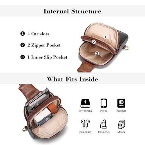 Image of INICAT Lightweight Small Crossbody Sling Bag for Women | Mini Travel Purse,Multi-pocket with Card Slots,Durable Vegan Leather,Everyday Carry