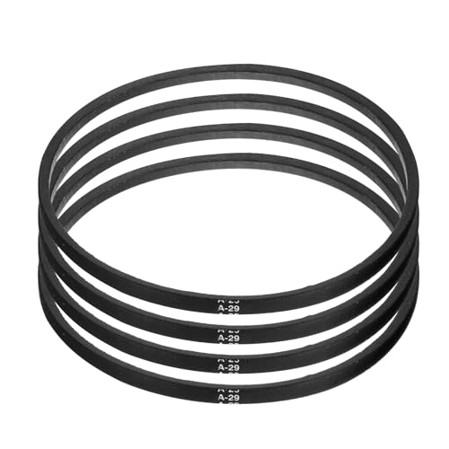 Image of uxcell 4pcs A29 /4L310 Classic Wrapped Rubber V-Belt, 29 inch(730mm) Inside Circumference, A Profile V Belt