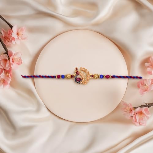 Image of Oblivion Rakhi for Brother Set of 2 with Rich Daddy Pistachio Cream Filled Wafer Rolls 140g, Silver Color Pooja Coin, Tilak Set & Raksha Bandhan Greeting Card | Premium Rakhi Gift Combo for Bhai