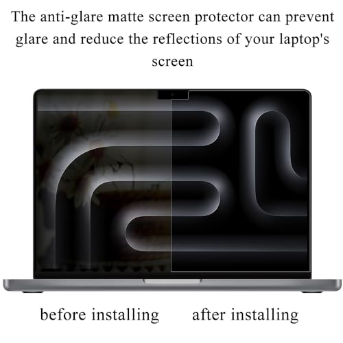 Arisase 2-Pack Anti Glare Screen Protector for MacBook Pro 14 Inch (M5/M4/Max/M3 Pro/Max Chip) A3434 & A2918 & A2992, Anti-Reflection & Anti-Scratch 5H Hardness Accessories (Matte Clear) - Image 3