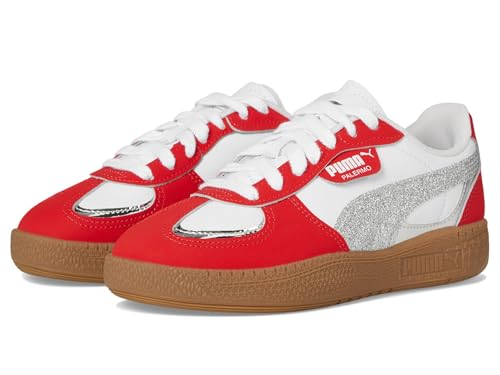 PUMA Unisex Palermo Moda (Big Kid) for All Time Red/Puma Silver/Gum 6.5 Big Kid Medium