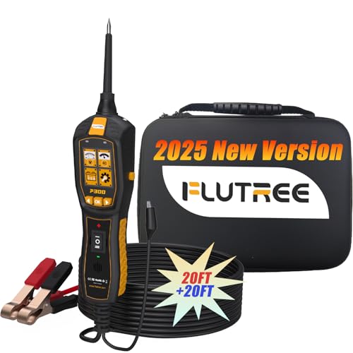 P300 Automotive Circuit Tester - 3-in-1 Circuit Tracker, Circuit Breaker Finder Tool & Car Battery Tester, Relay Tester with LCD Screen for 12V/24V Cars, Trucks, Boats, Trailers and Motorcycle