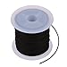 Produktbild TOOGOO(R)1 Rolle Schwarze Wachs-Linie Baumwollhalskette Korne Schnur