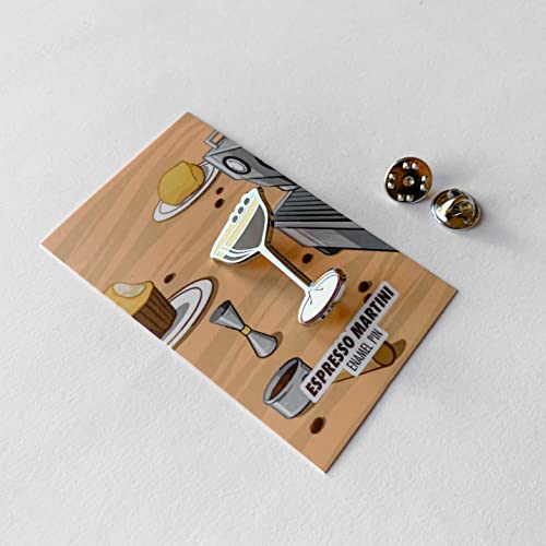 Image of Classic Cocktail Cute Enamel Pins for Bartender Aprons, Jackets, Backpacks and Purses, Shirt and Suit Lapels, Button Badges Brooch Fashion Jewelry