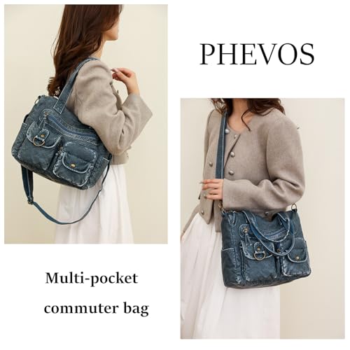 Image of Hobo Handbag and Purses for Women,Top Handle Satchel Purse Tote Shoulder Bags Faux Leather for Ladies