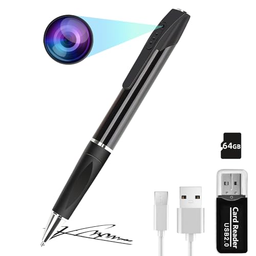 Aiacmea Hidden Camera Pen Mini Camera With Fhd 1080P Hidden Security Camera Nanny Video Surveillance Camera For Indoor Security And Personal Civilians cover