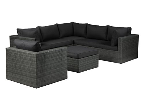 Garden Impressions Lounge Set San Francisco, Earl Grey, 5-teilig