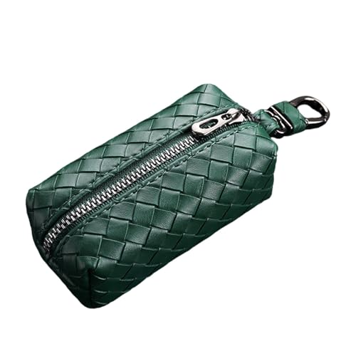 Small Wallet Purse Car Key Case Fashionable Woven Change Pouch for Commuting - Main Image