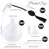 GORGECRAFT Botellas de Perfume de Cristal Transparente de 100 ml...