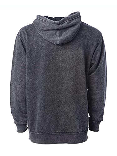 Independent Trading Co. - Midweight Mineral Wash Hooded Sweatshirt - PRM4500MW - XL - Black2
