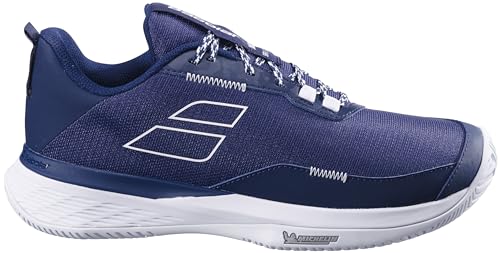Babolat Men's SFX Evo All Court Tennis Shoes, Dark Blue/White (Men's US Size 9)