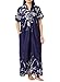 AmeriMark Women's Trapunto Trim Caftan Large/14-16/Navy