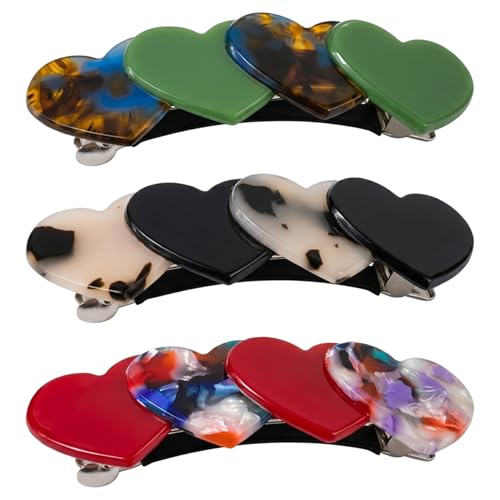 Mistofu Pinzas para el Cabello en Forma de Corazón para Mujer, Accesorios de Pelo con Forma de Amor para Cabello Grueso y Fino, Divertidos y Prácticos miniatura 1