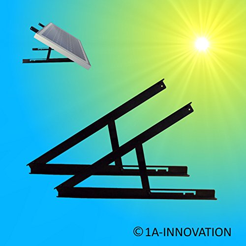 Preisvergleich Produktbild 1A-INNOVATION SOLAR VORSPRUNG DURCH SONNENENERGIE Halterung Solarmodul 5W - 100W verstellbar Modulträger Aufständerung Befestigung Solarträger Solarpanelhalterung Befestigung