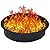 GarveeLife Fire Pit Ring for Outside Fire Pit, 36" x 30" x 10" Firepit Ring 2.5MM Steel Heat-Resistant Large Bonfire Fire Pit Insert Round, Above or In-Ground Fire Pit, for Camping Garden Backyard