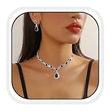 💝【Très beau cadeau】Que vous vous fassiez plaisir ou que vous l'offriez, en tant que marque d'estime unique, c'est le cadeau parfait pour la Saint-Valentin, la fête des mères, les fiançailles, le mariage, l'anniversaire, l'anniversaire, Thanksgiving et Noël pour votre femme, votre amie, votre mère, votre grand-mère et vos proches, cet ensemble de bijoux laissera une impression durable sur vous ou vos proches.