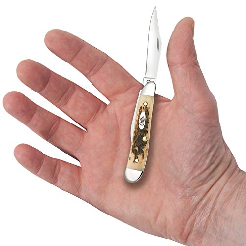 Image of Case XX WR Pocket Knife Amber Bone Peanut Item #045 - (6220 SS) - Length Closed: 2 7 /8 Inches