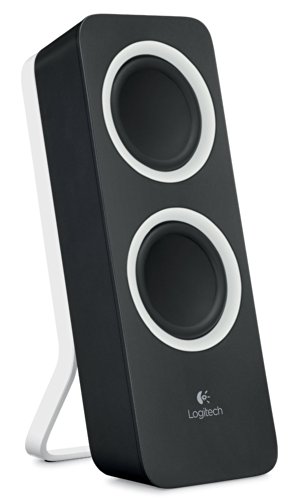 Z200 Altoparlanti per PC, Audio Stereo Completo, 10 Watt, 2 Ingressi Audio 3.5 mm, Jack ?per Cuffie, Bassi Regolabili, Presa UK, Computer/TV/Smartphone/Tablet, Nero (Midnight)