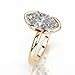 1-5 CT Marquise Moissanite Engagement Ring Colorless VVS1 10K 14K 18K Solid Gold, 925 Sterling Silver Half Bezel Set Engagement Ring Christmas Gift For Women (Yellow, Main Stone :- Marquise | 3 Carat)