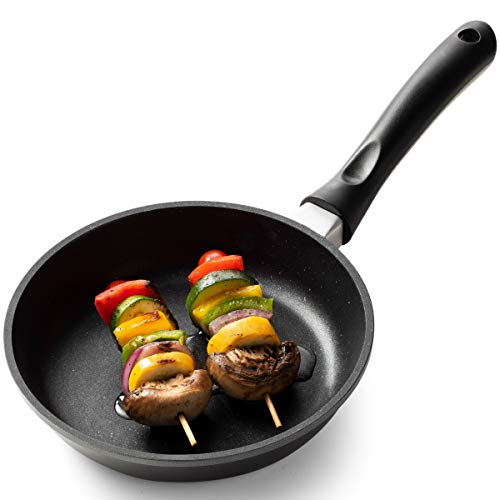 GOURMEX Toughpan Induction Fry Pan, Black, With PFOA Free Nonstick Coating | Great