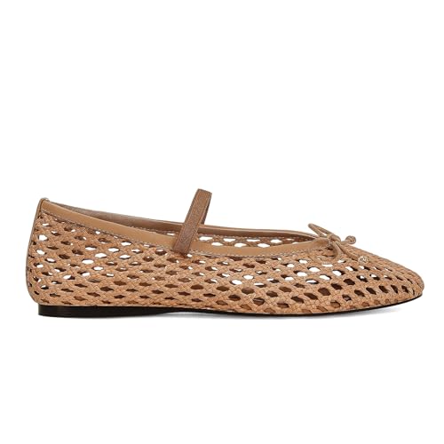 Woven Ballet Flats for Women Cute Raffia Mary Janes Bow Elastic Strap Summer Straw Comfortable Casual Dressy Shoes4