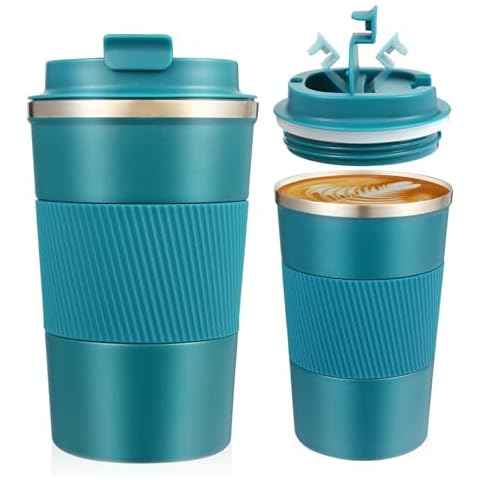 Senshuomy Insulated Travel Mug with Leakproof Lid Cover