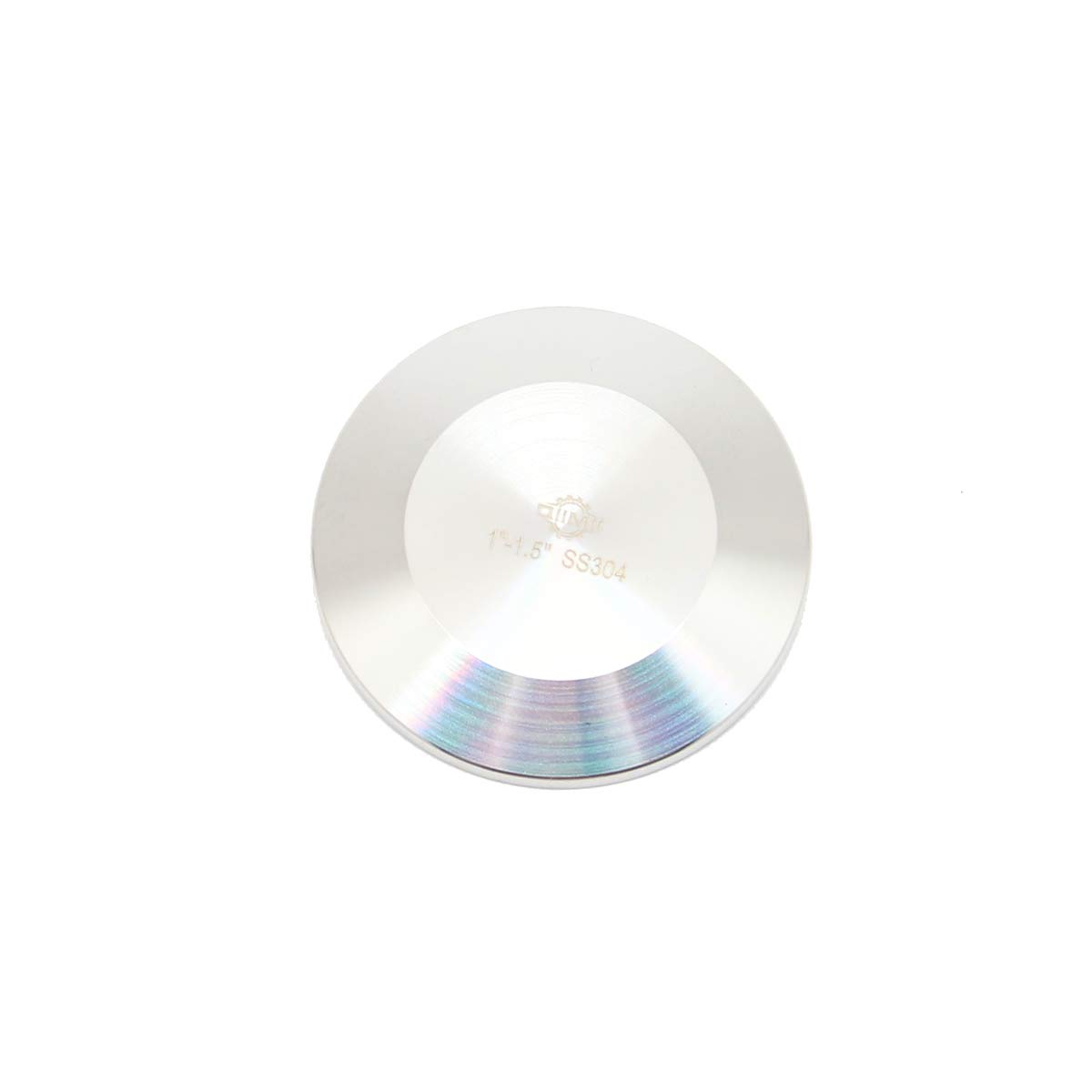 Qiimii Silver Ss304 1-1/2" Stainless Steel Sanitary Tri Clamp Clover Solid End Cap