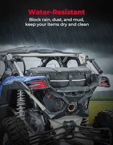 Image of KEMIMOTO Rear Cargo Bag Compatible with Can-Am Maverick X3 Models, Black