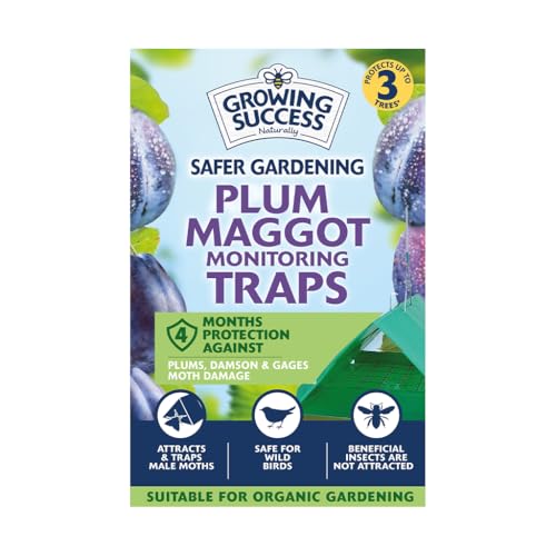Growing Success Plum Maggot Monitoring Trap – Pheromone-Based Trap for Plum Trees, Attracts & Catches Plum Maggots, Prevents Damage, Eco-Friendly, Ideal for Organic Gardening & Pest Control