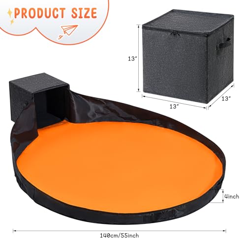 AINIYNM Toy Storage Organizer and Play Mat 13" Basket for Building Bricks Collapsible Storage Box for Kids Nonwoven Fabric Organizer Cube Bin