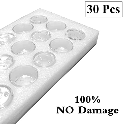 Goldeal 30 Pcs Small Clear Glass Tealight Candle Holders,Tealight Holders Bulk Use For Weddings Parties Dinner,For 1.5 Inch Tealight. As Well As Candle Mould… thumb #2