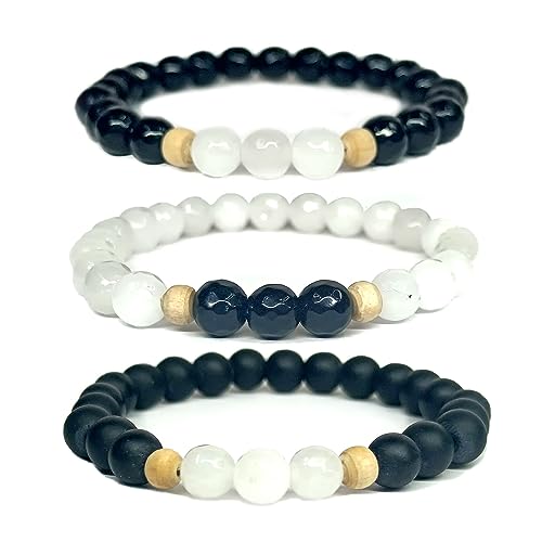 DAIVYA WELLNESS Jewellery Beads Bracelet for Women and Men (Pack ...