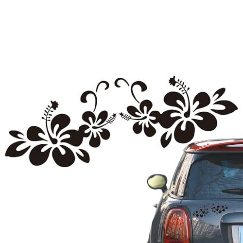 Stickers Voiture Fleurs,Stickers Carrosserie Fleurs | Autocollants décoratifs anti-rayures | Autocollant réfléchissant de capot de pare-chocs, autocollant...