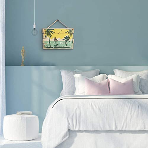 Wood Beach Decor Bathroom Wall Decor of Beach Sign Plaque Beach Wall Decor Bathroom Beach Decor Size 8x12 Inches Wall Decorations - Image 7