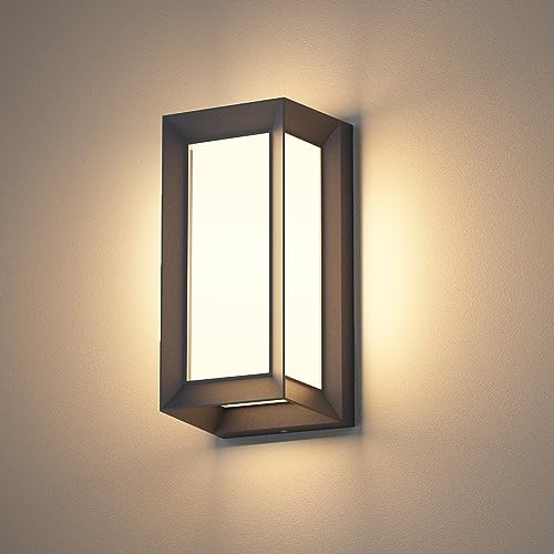 Klighten 20W Applique Murale Extérieure Intérieur, Lampe Murale Moderne Imperméable IP65, Éclairage Mural pour Terrasse Couloir Entrée Balcon, 1080 LM,...