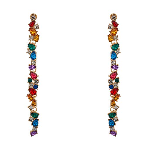 Nicole Miller New York Rainbow Linear Earring Gold/Multi