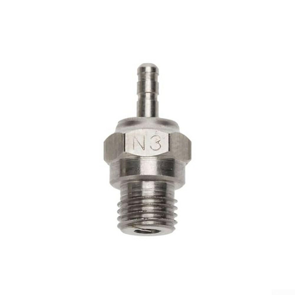 Candeletta Glow N3 70117 Per Motori Nitro – 1/10 E 1/8 RC Truck, Acciaio Hex 8mm, Altezza 17.2 Mm, Per Carburante Metanolo