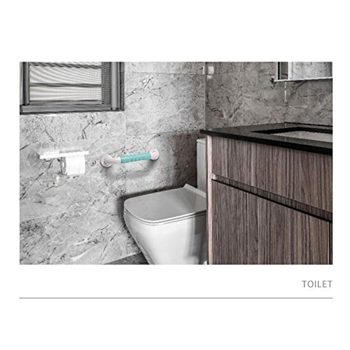 Barra de agarre de seguridad para baño, resistente, con una barra de acero inoxidable para mayor resistencia y durabilidad, adecuado para ancianos, pasamanos individual para baño, ducha, inodoro