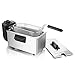 Emerio DF-120482 Friggitrice ad olio, 2000 W, 3 litri, acciaio inox, grigio