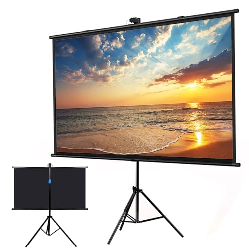 Pantalla de proyección portátil con trípode 72 pulg 16:9