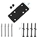 Senmit Cable Railing Post - Stainless Steel Square Fence Post for Deck Cable Railing System, Flat Top 42
