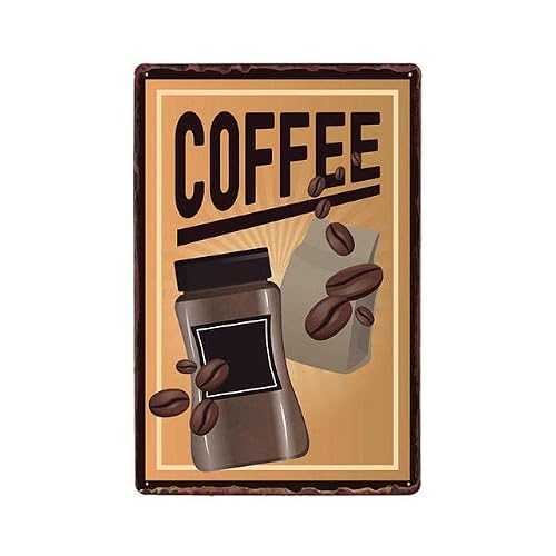 Coffee Metal Tin Sign Retro Vintage Plaque