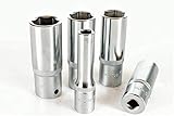  SALTUS 1/2\' Steckschlüssel-Einsatz-Set 10-24 mm Sechskant 5-teilig lange Nuss