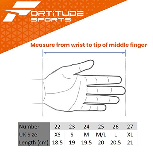 Fortitude Sports Unisex Leather Golf Glove Left Hand, White, M - Image 3